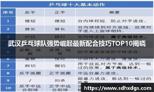 武汉乒乓球队强势崛起最新配合技巧TOP10揭晓
